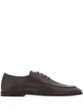 Ferragamo leather derby shoes - Brown