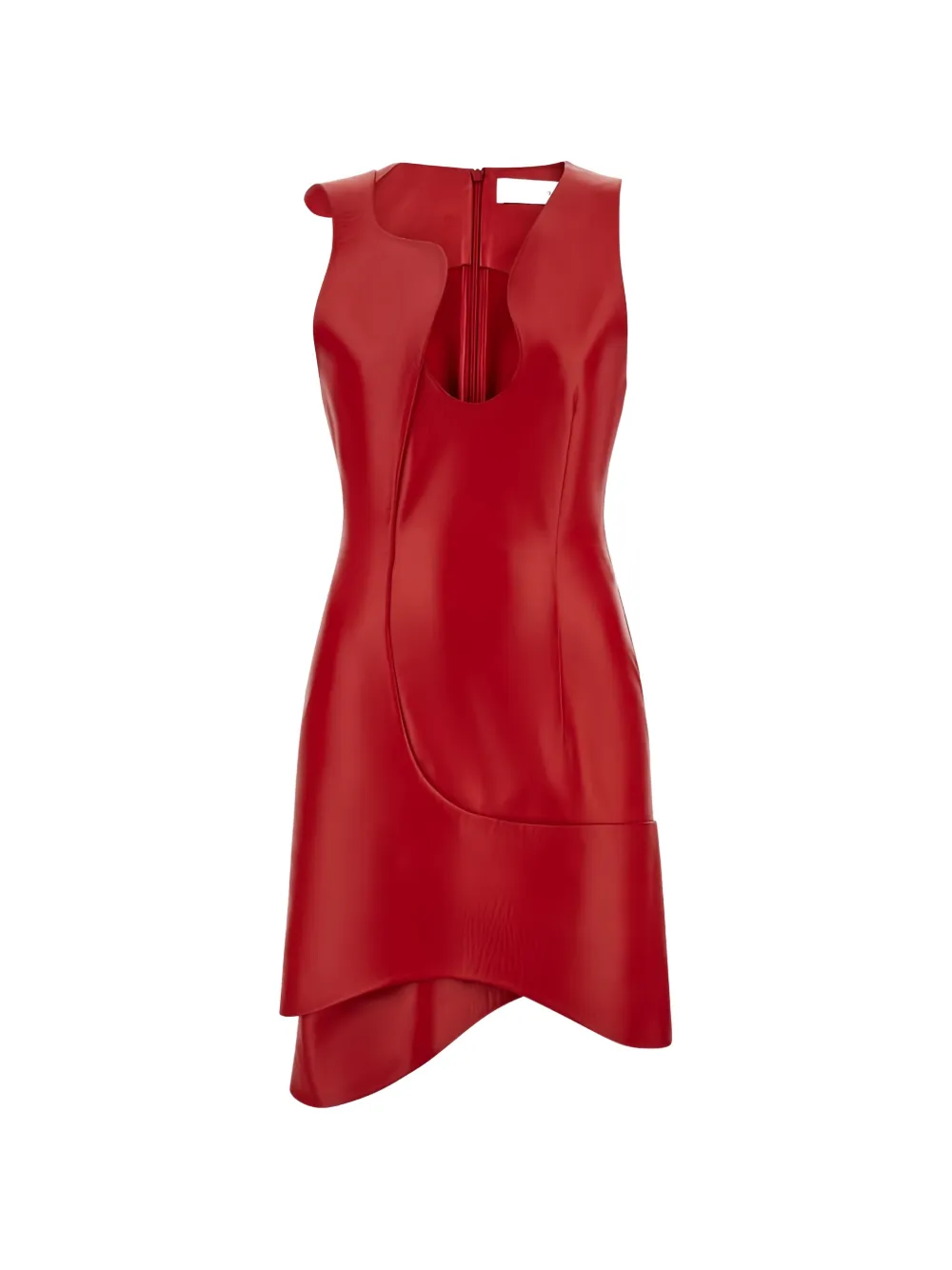 Ferragamo leather mini dress · 44