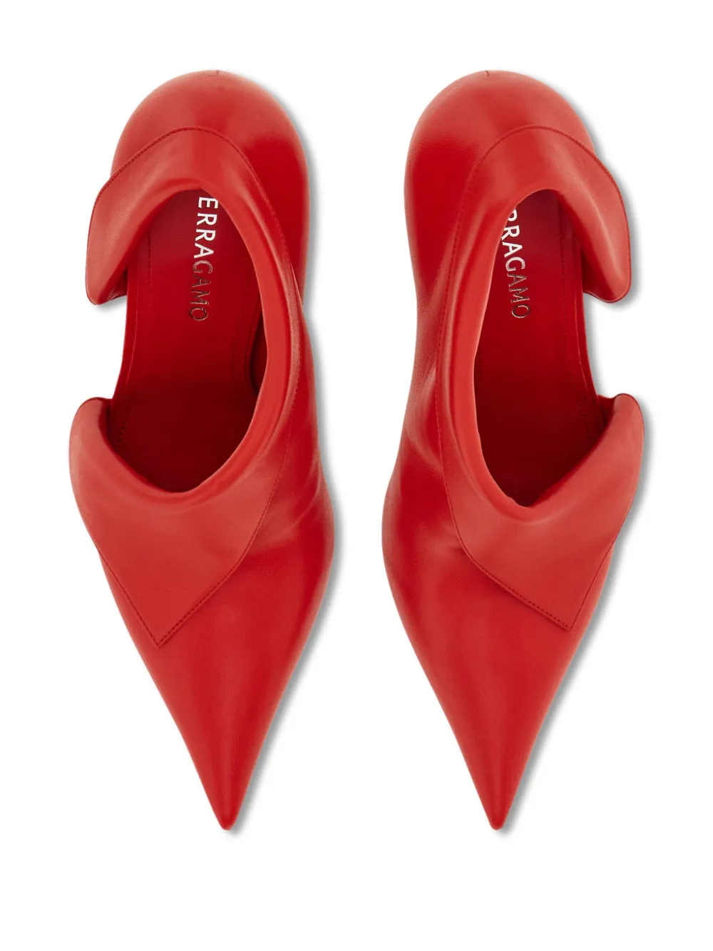 Ferragamo 85mm Eva Pumps In Red