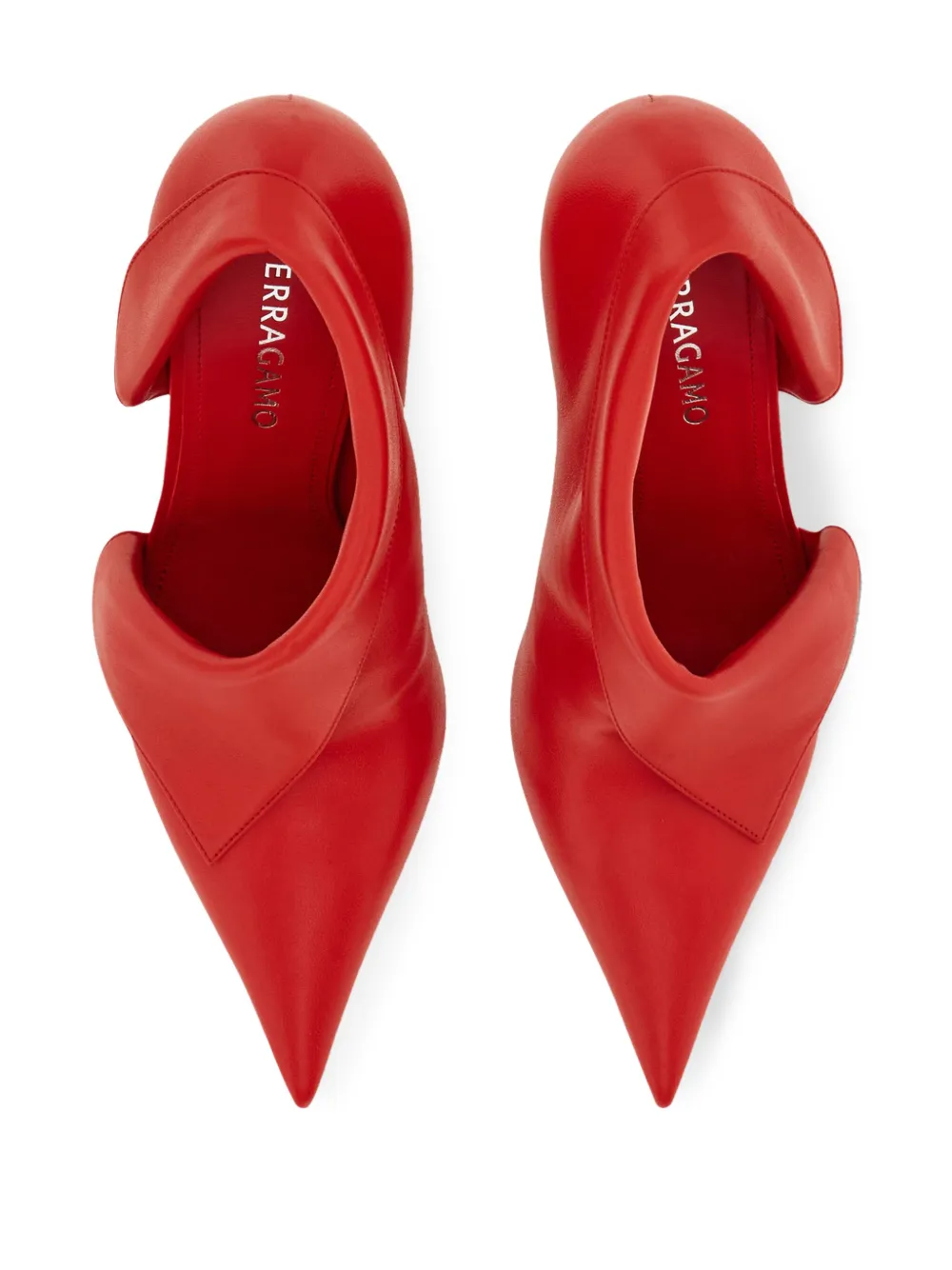 Ferragamo 85mm Eva pumps Red