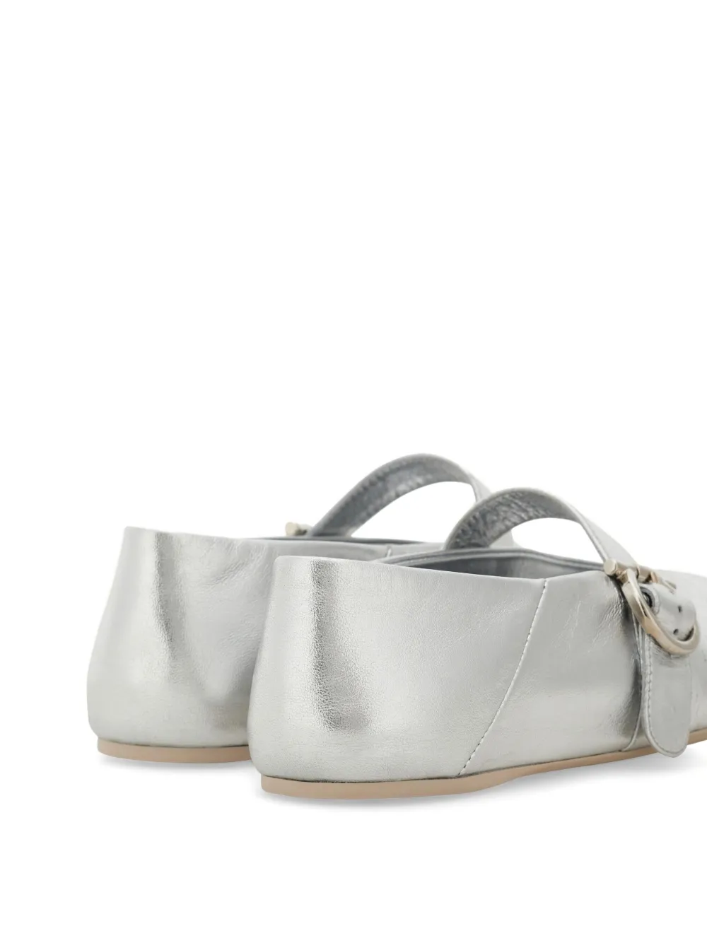 Ferragamo Gancini ballet flats Silver