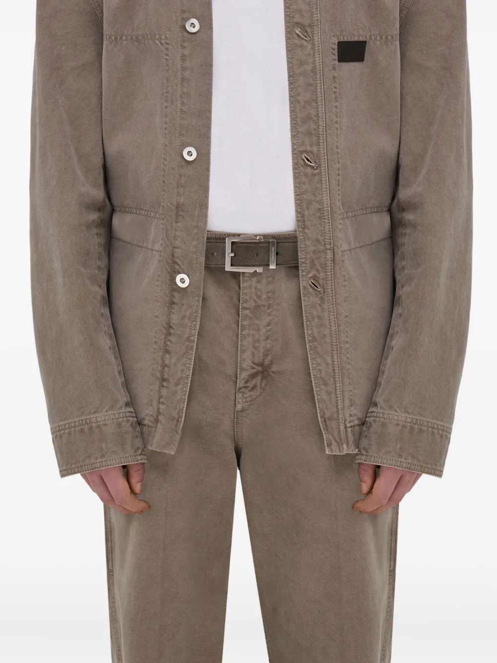 Ferragamo Suede Leather Belt