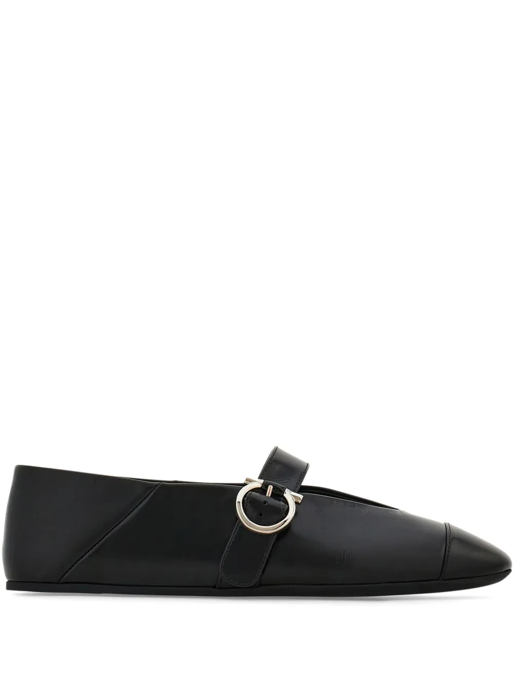 Ferragamo Gancini ballet flats Black