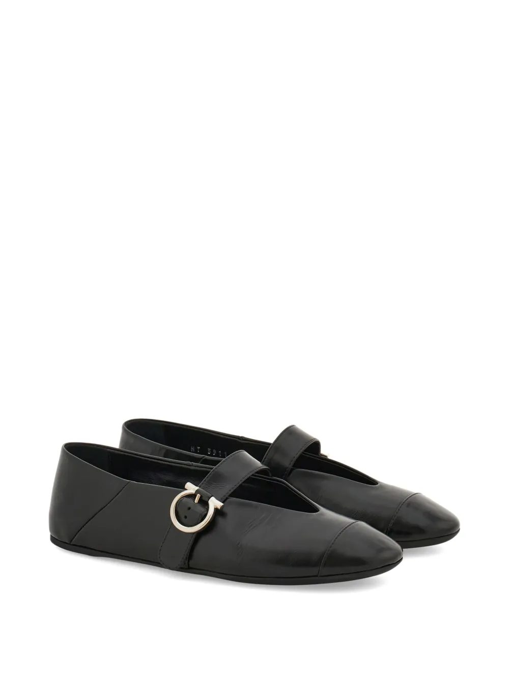 Ferragamo Gancini ballet flats Black