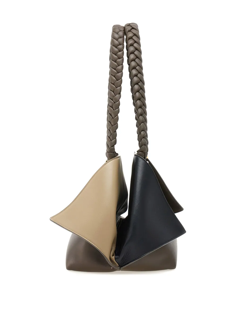 Ferragamo L Leather Shoulder Bag In Brown