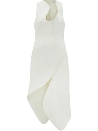 navy blue dress for baby girl White by Nature Women's Sleeveless Asymmetric Midi Cotton Dress XS White at  Amazon Women's Clothing store main image 0