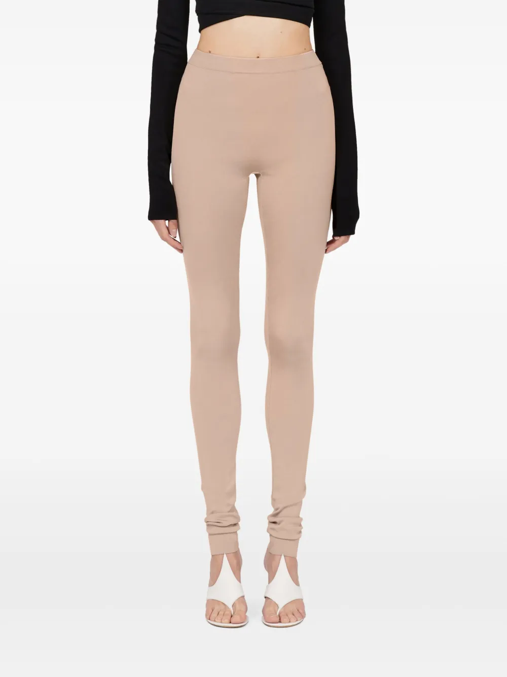 Ferragamo Geribbelde legging Roze