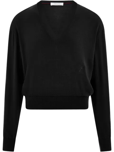 Ferragamo suéter con cuello en V