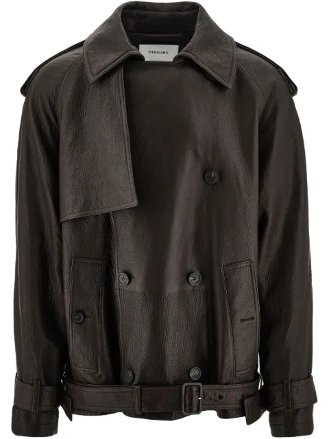 Ferragamo leather jacket