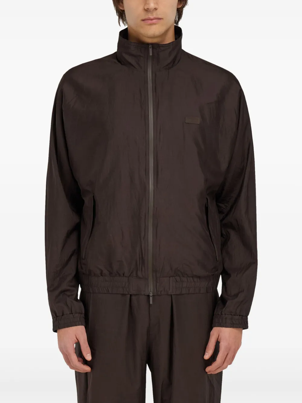 Ferragamo Bomberjack met rits Bruin