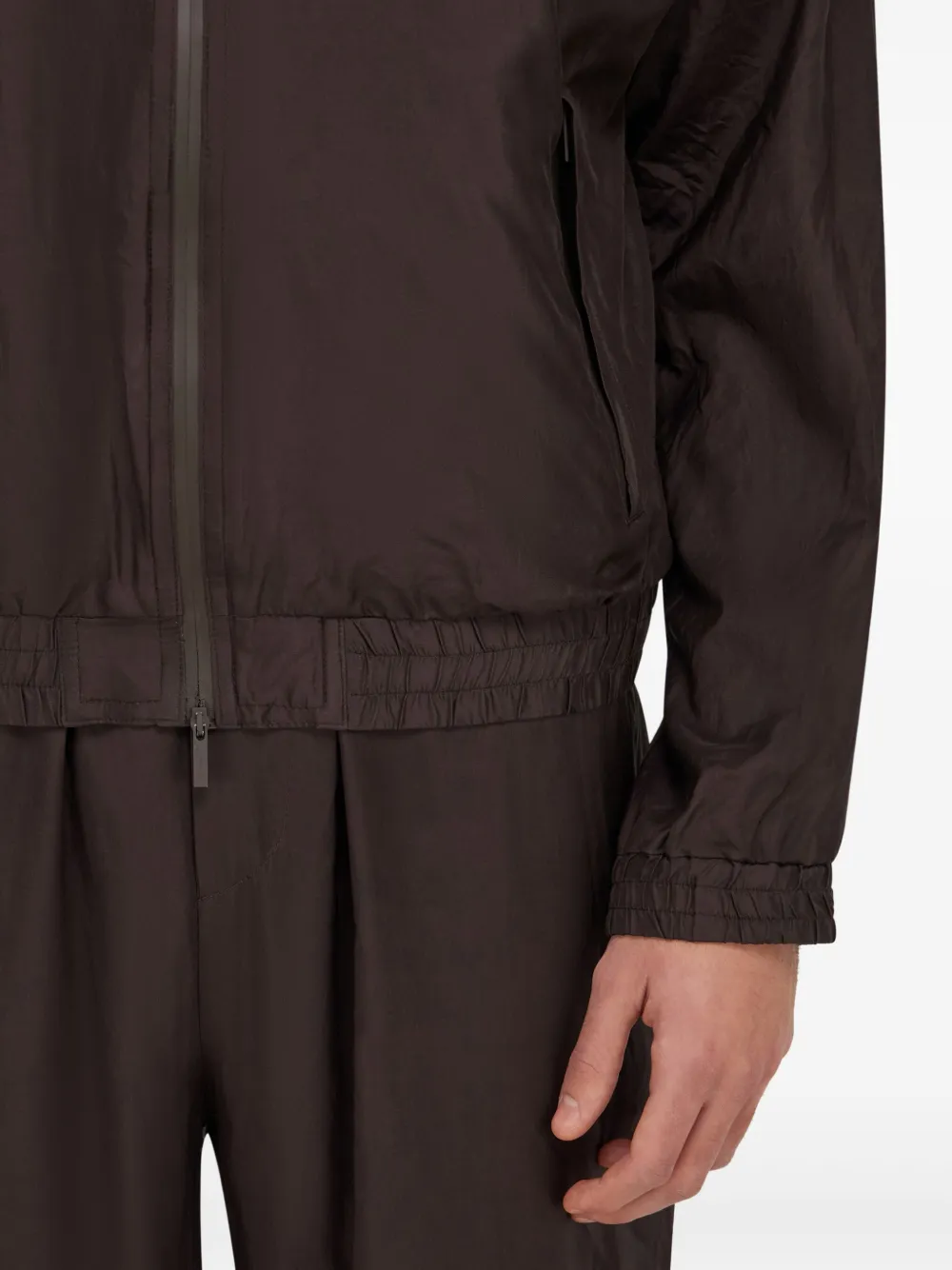 Ferragamo Bomberjack met rits Bruin