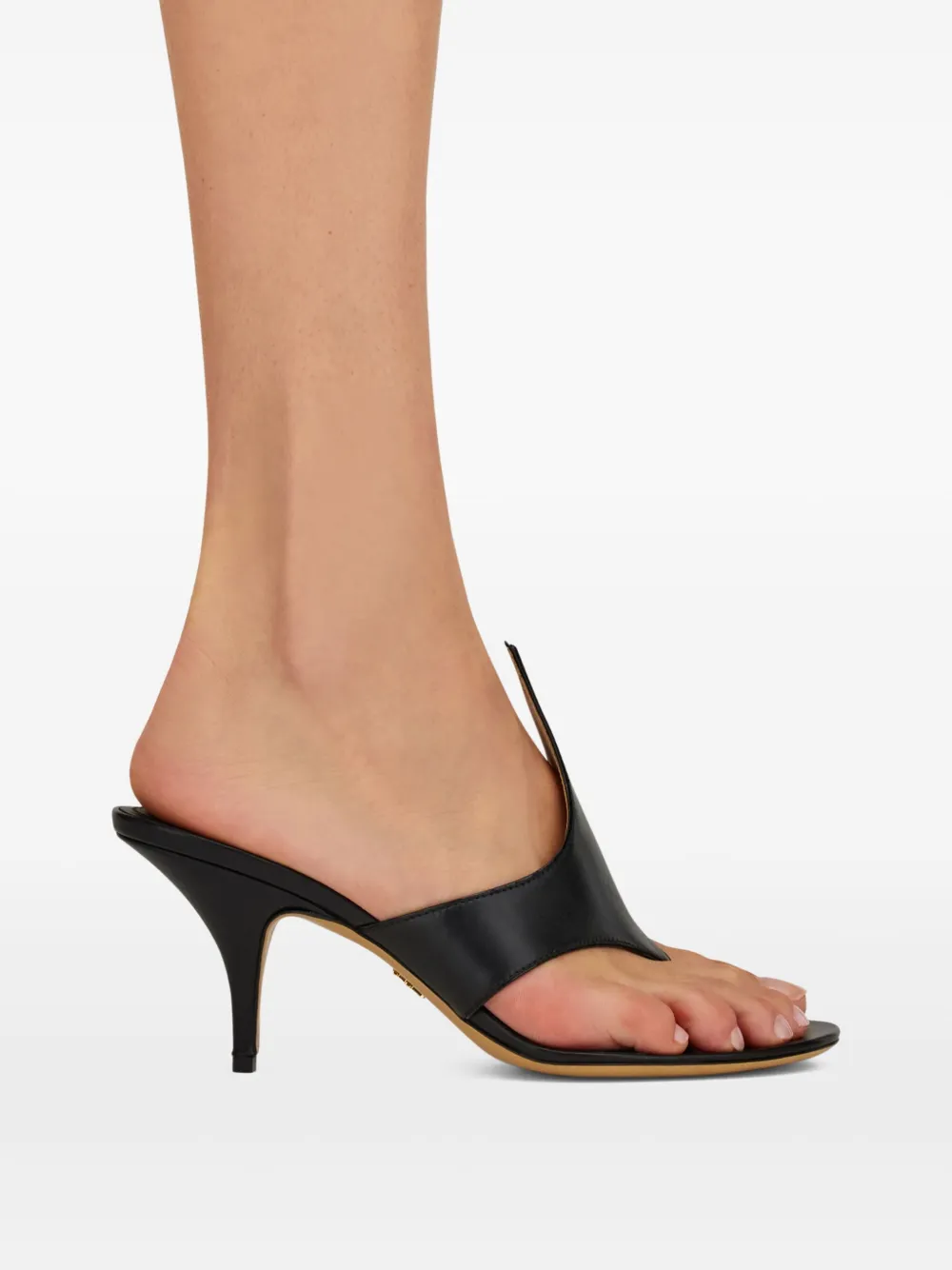 Ferragamo 70mm Fiamma mules Black