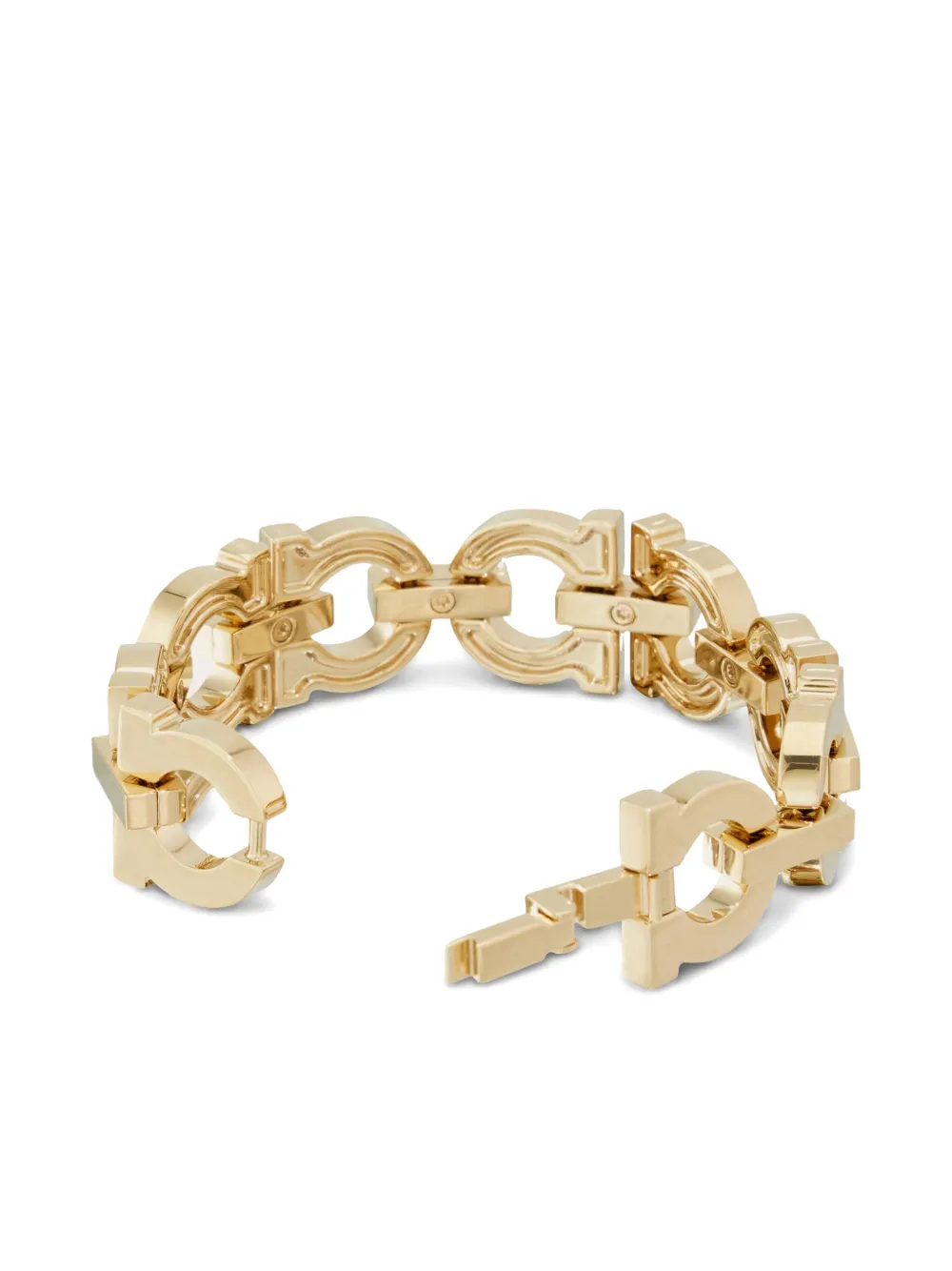 Ferragamo Gancini Chain-link Bracelet In Gold