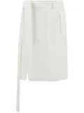 Ferragamo wrap midi skirt - White