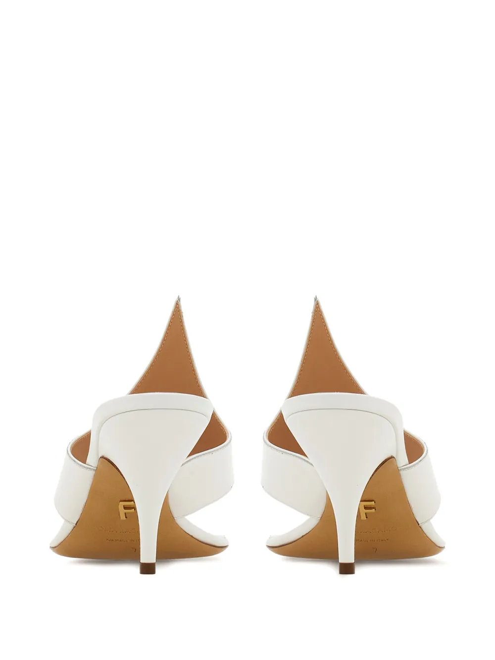 Ferragamo Fiamma mules White