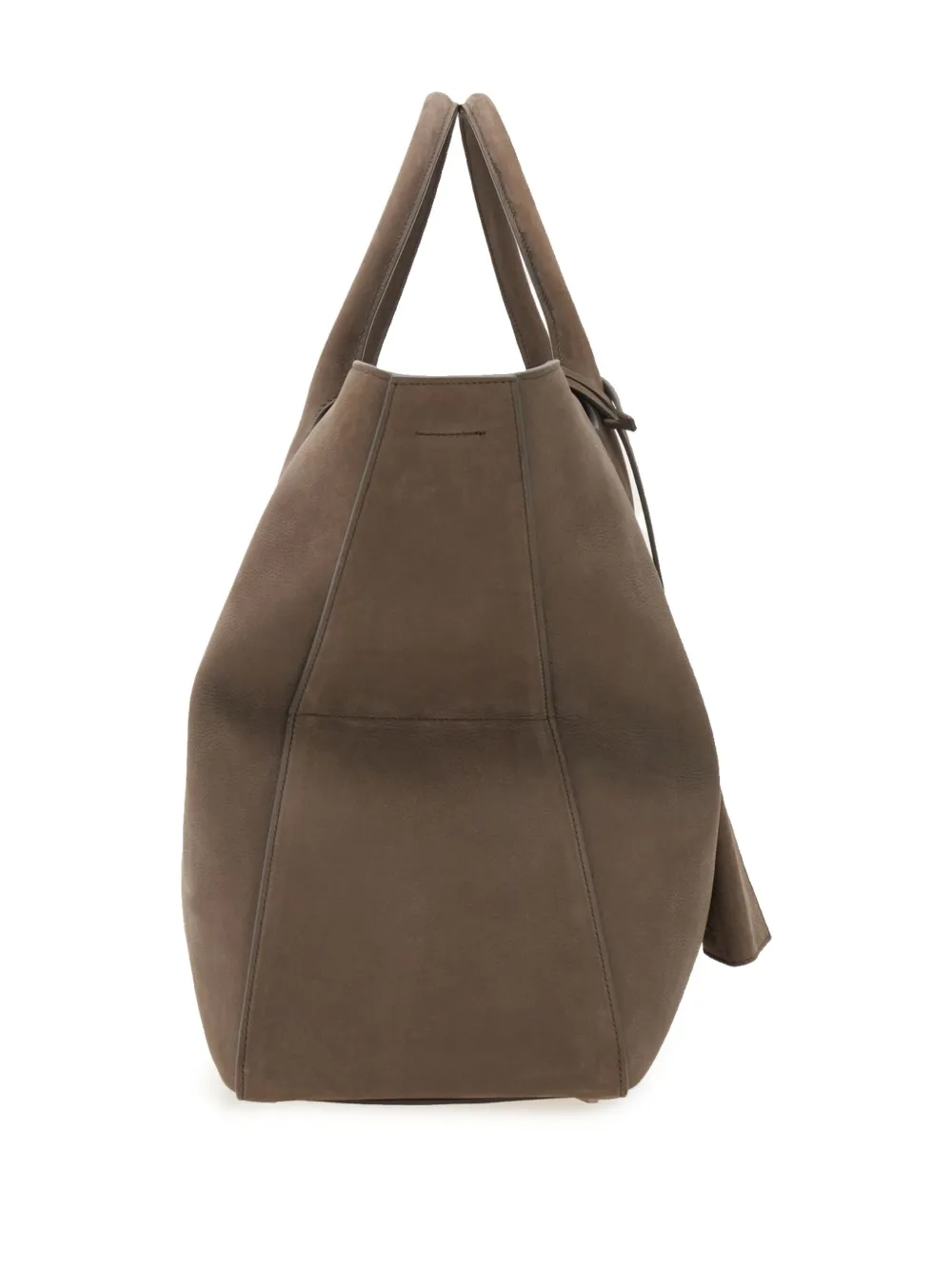 Shop Ferragamo Large Leather Tote Bag In Brown
