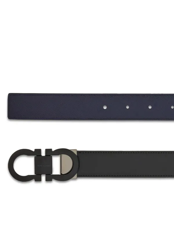 Ferragamo Reversible Leather Belt | Black | FARFETCH PL