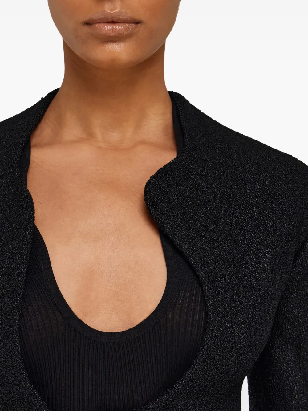 Ferragamo Blazer met enkele rij knopen Zwart