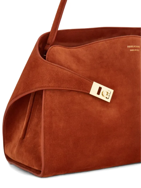 Ferragamo Large Soft Hug Shoulder Bag | Red | FARFETCH