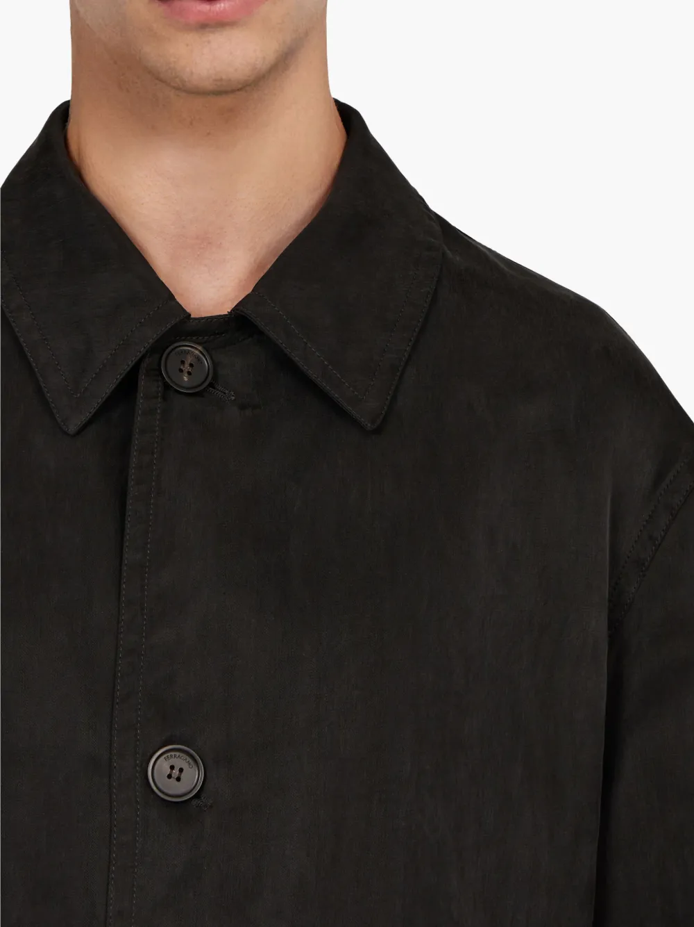 Ferragamo Jas met ceintuur Zwart