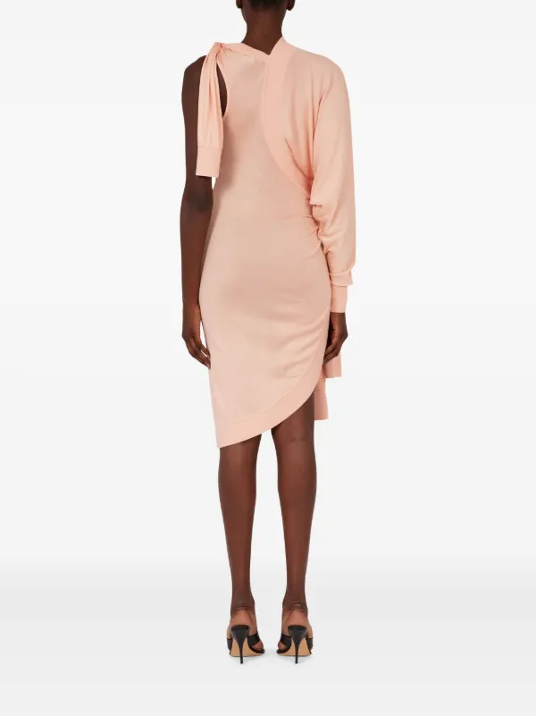 long pink knit dress Lucia Knit Midi Dress – Blush Pink Chic & Flattering M main image 1