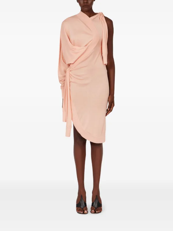 knitted asymmetric dress Neutral Batwing Asymmetric Knit Maxi Dress  Mint Velvet