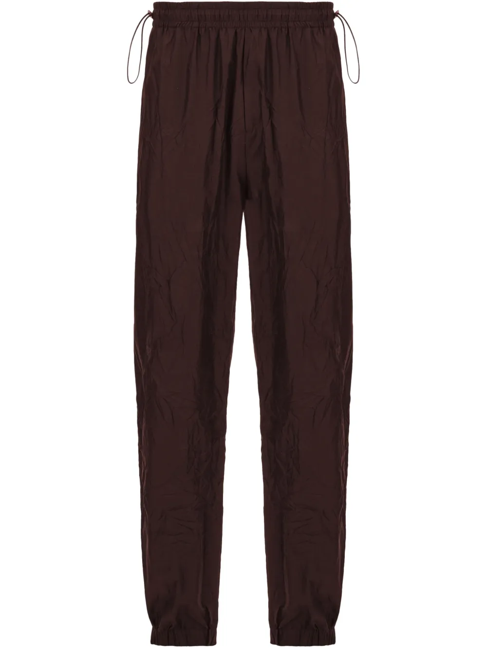 Ferragamo crinkled track pants | Brown | Image 1