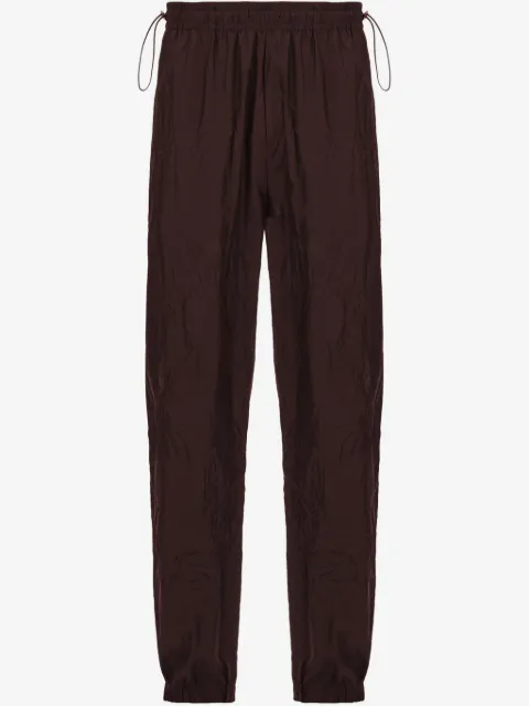 Ferragamo crinkled track pants