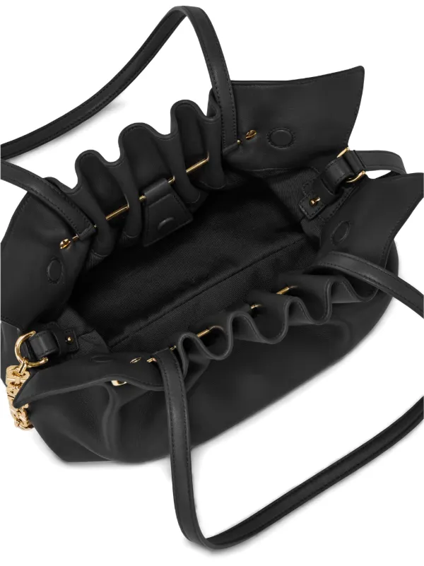 Ferragamo Small Soft Shoulder Bag | Black | FARFETCH GR