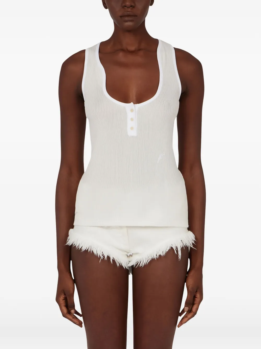 Ferragamo Katoenen gilet Wit