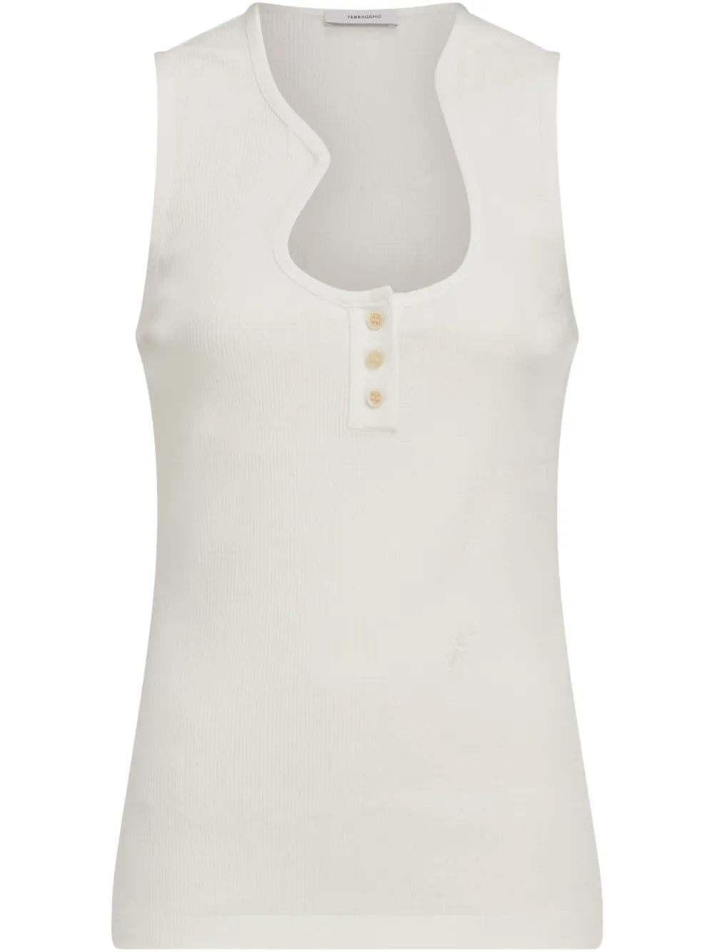 Ferragamo Katoenen gilet Wit