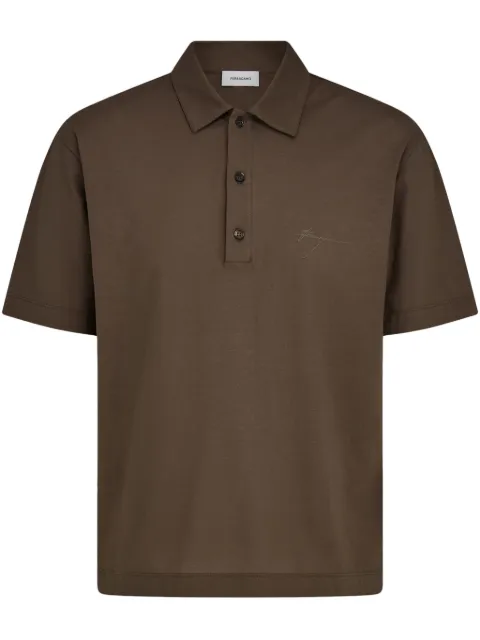 Ferragamo signature cotton polo shirt