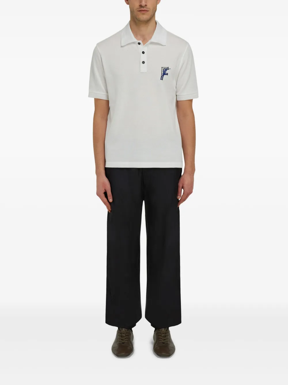 Ferragamo cotton polo shirt - Wit