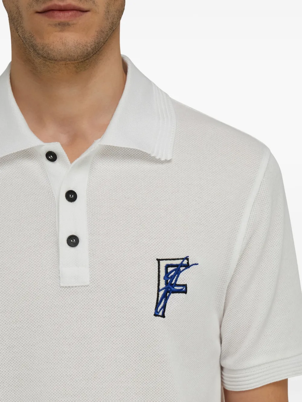 Ferragamo Katoenen poloshirt Wit