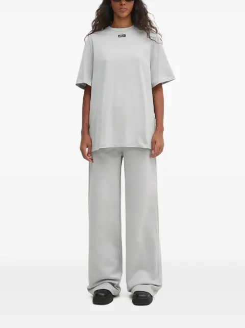ROTATE BIRGER CHRISTENSEN logo-plaque wide-leg trousers