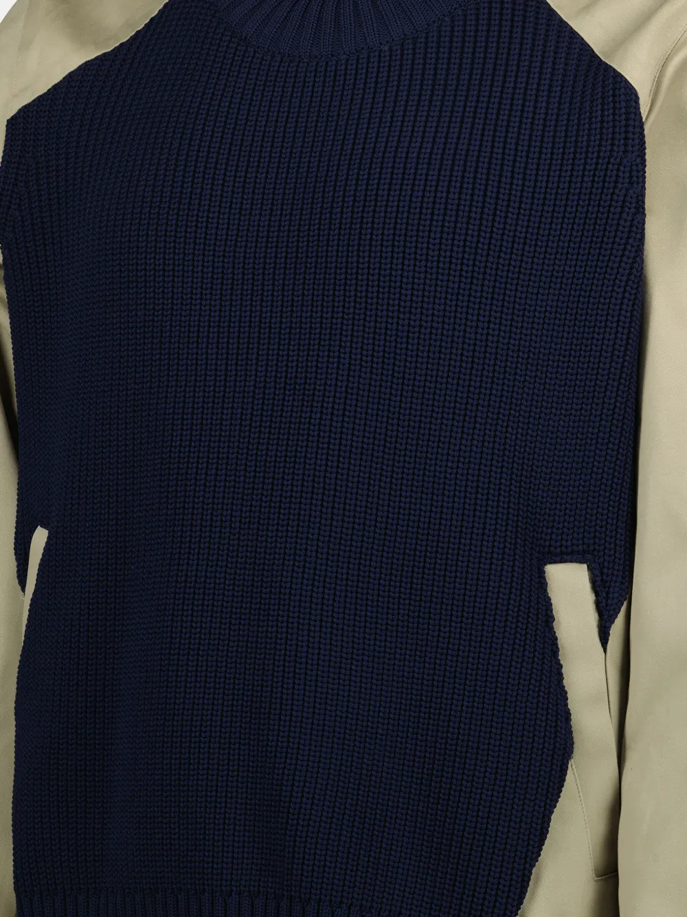 sacai Sweater met vlakken Beige