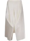 KHAITE Sawyer midi skirt - White