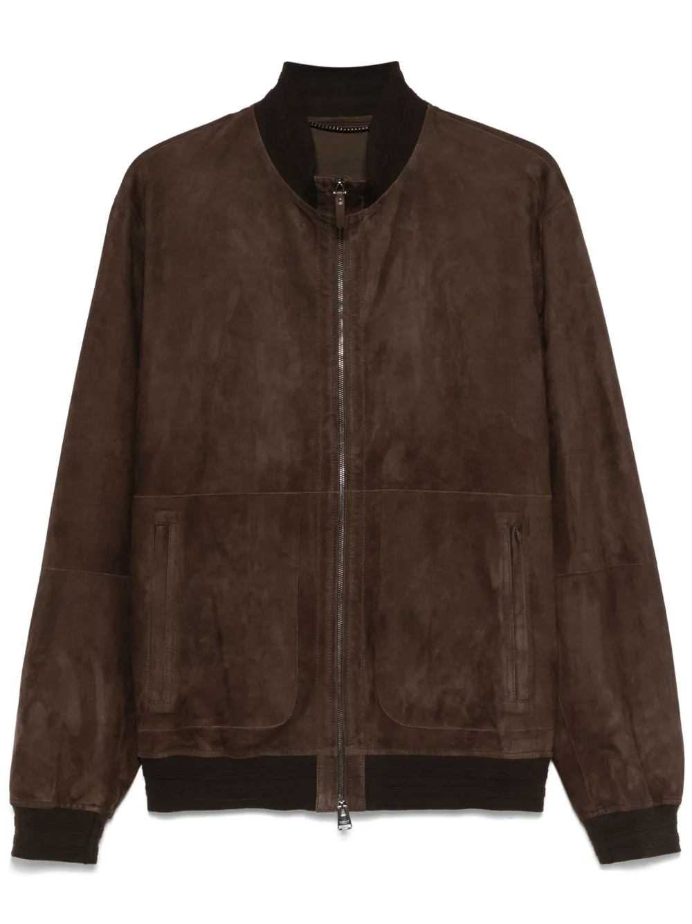 Canali veste bomber en daim | marron | Image 1