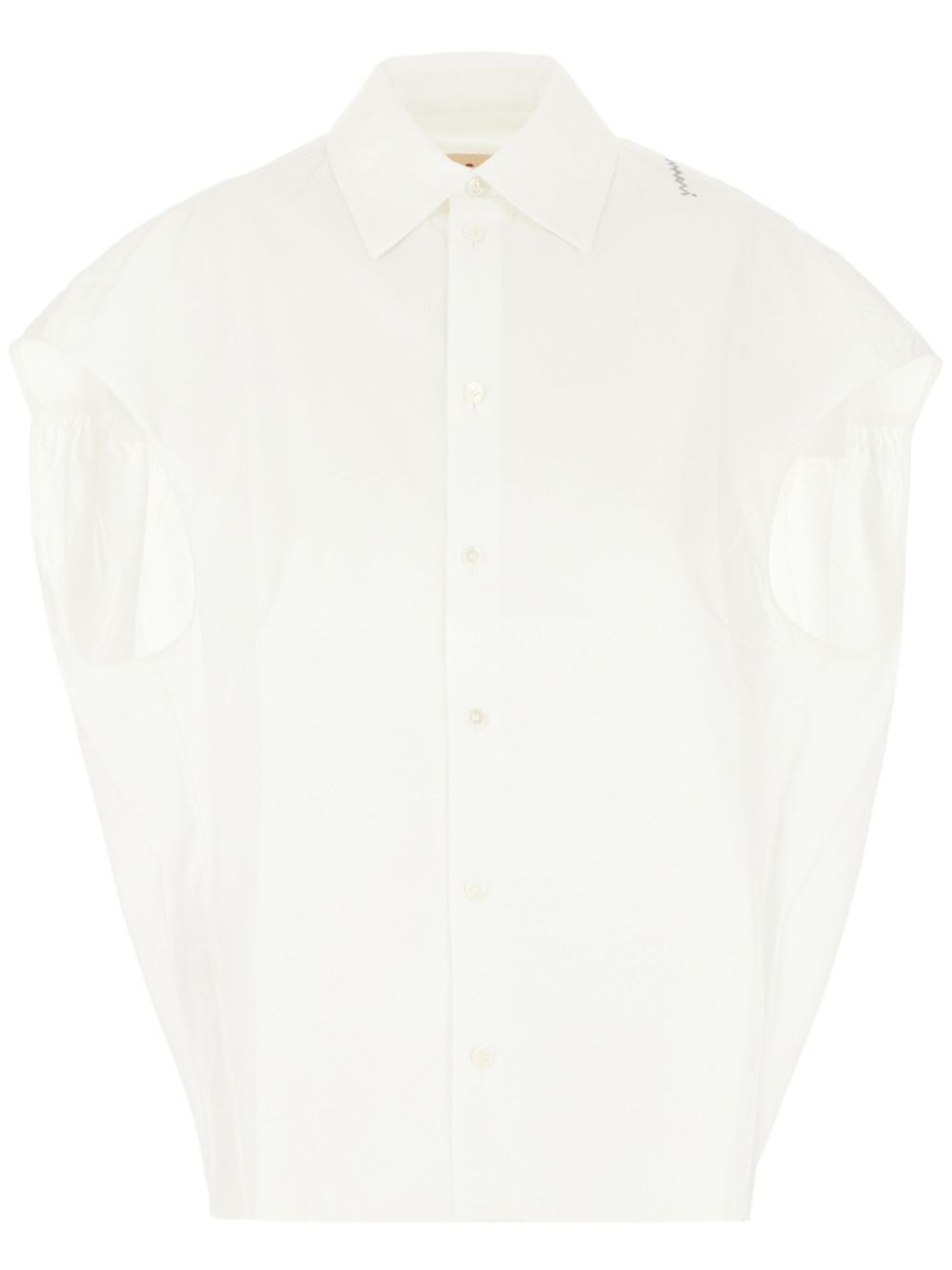 Marni poplin sleeveless shirt - White