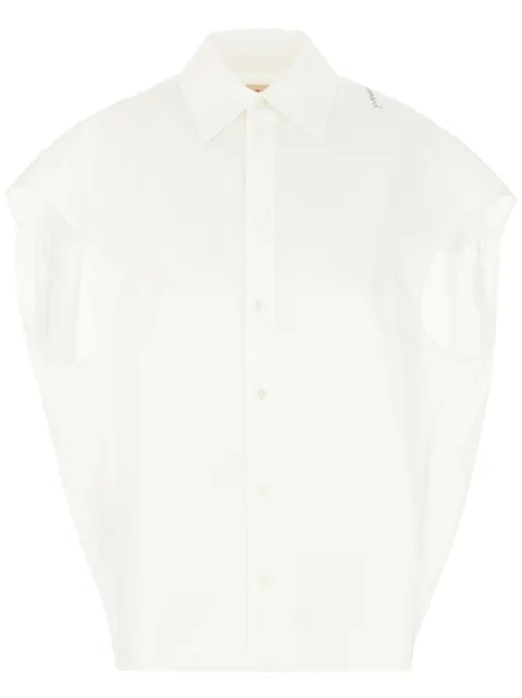 Marni camisa de popelina sin mangas