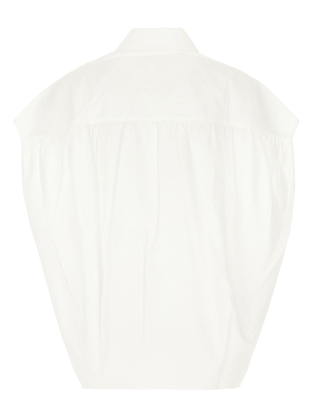 Marni poplin sleeveless shirt - Wit