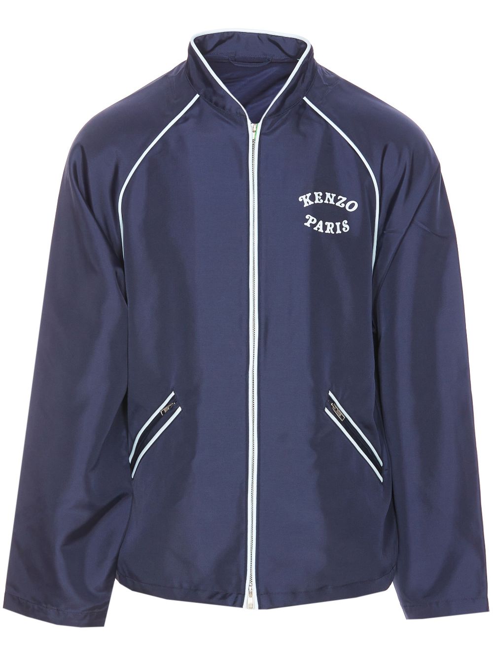 Kenzo logo print jacket - Blue