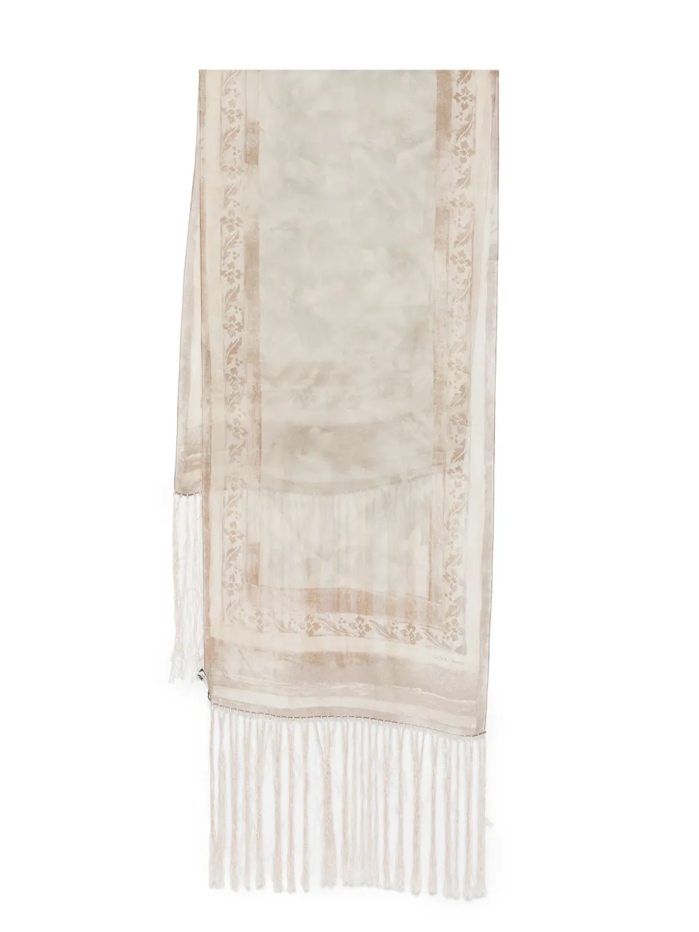 2000s fringed scarf