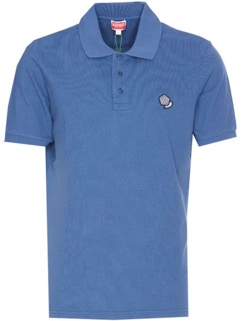Kenzo playera tipo polo con logo bordado