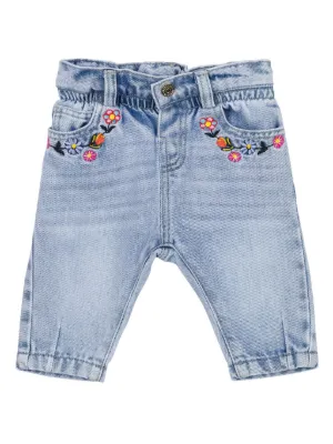 Moschino Kids テディベア デニムパンツ | ブルー | FARFETCH JP
