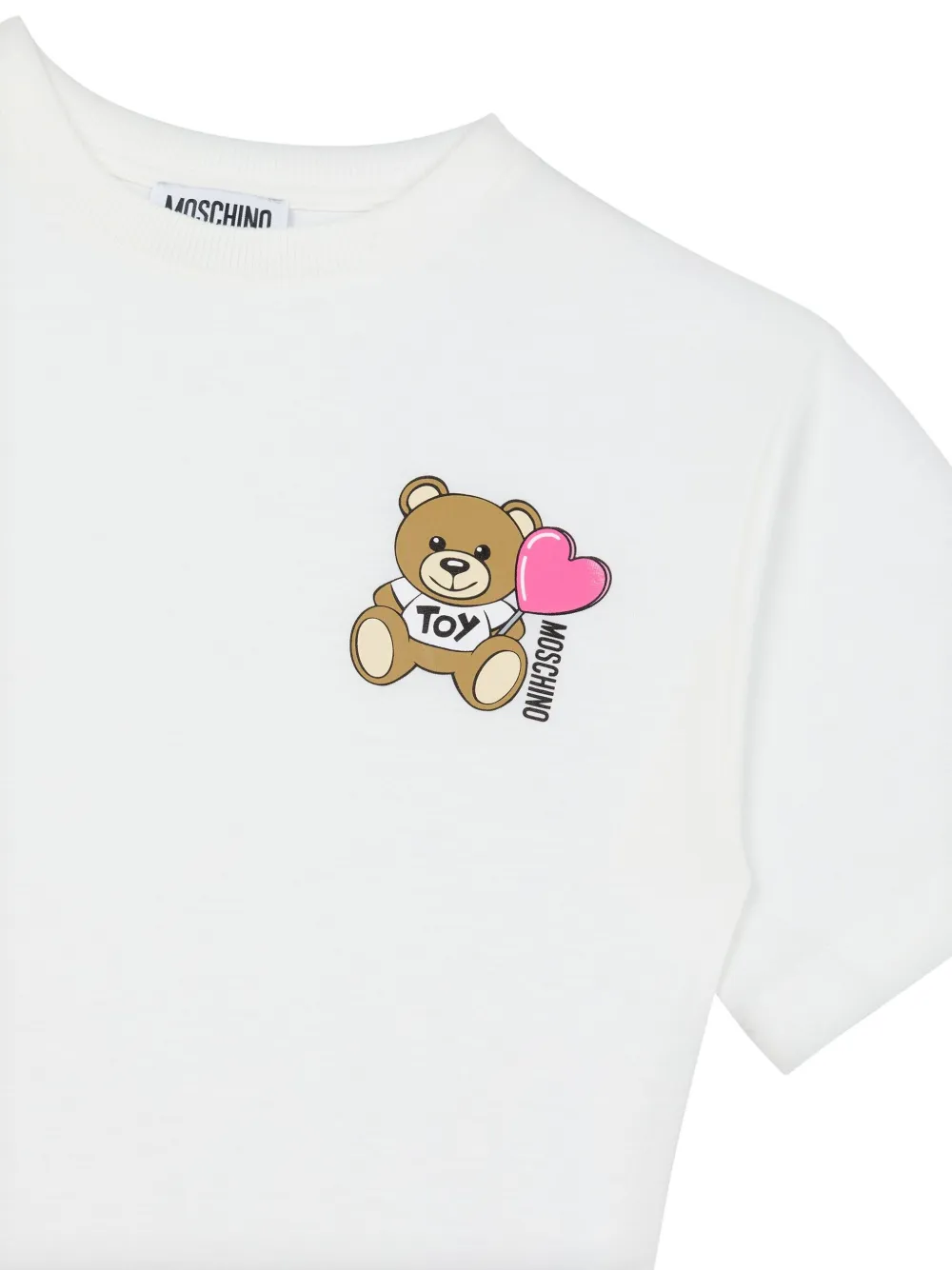Moschino Kids T-shirt met teddybeerprint Wit