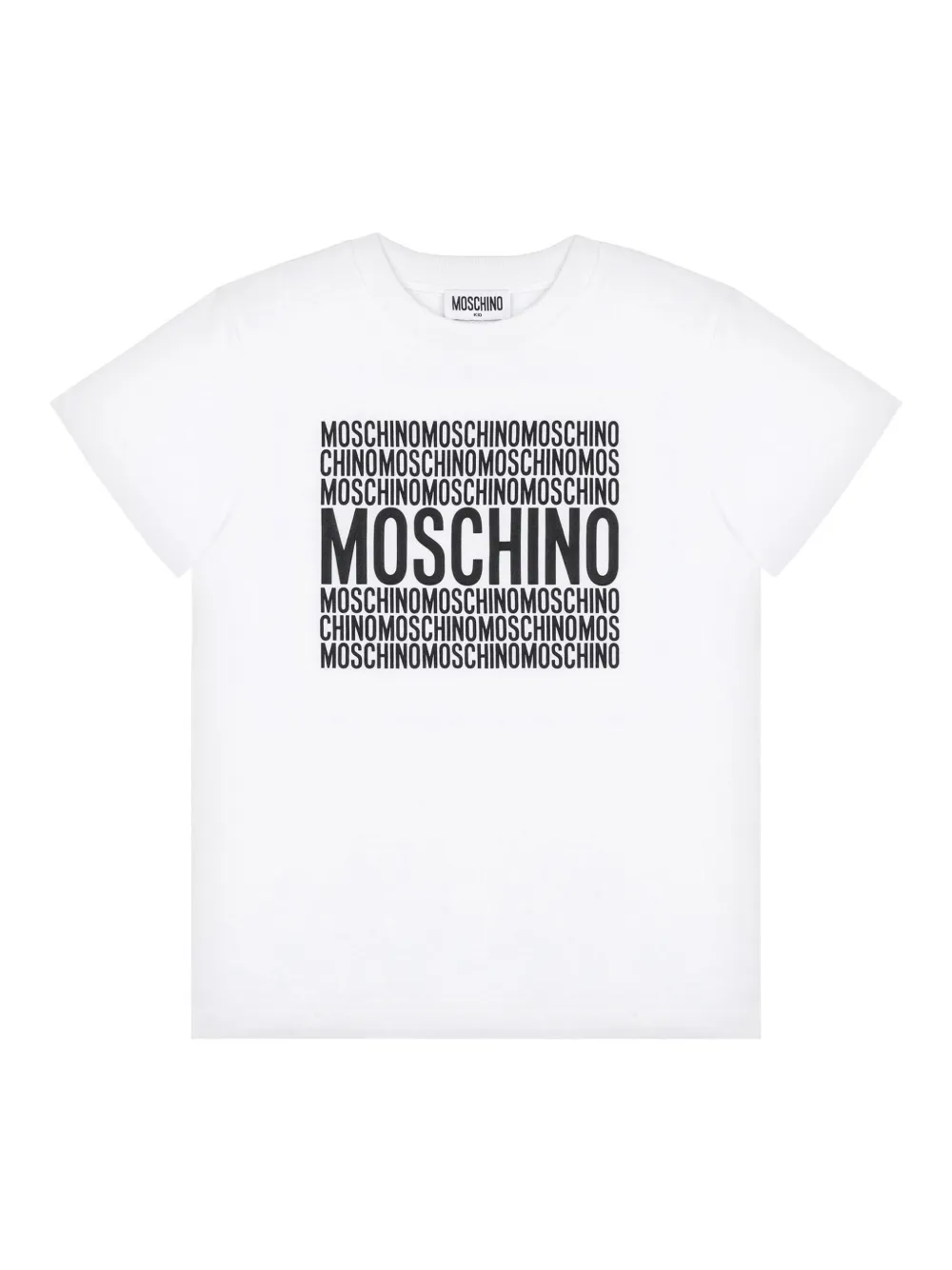 Moschino Kids logo-print T-shirt Wit