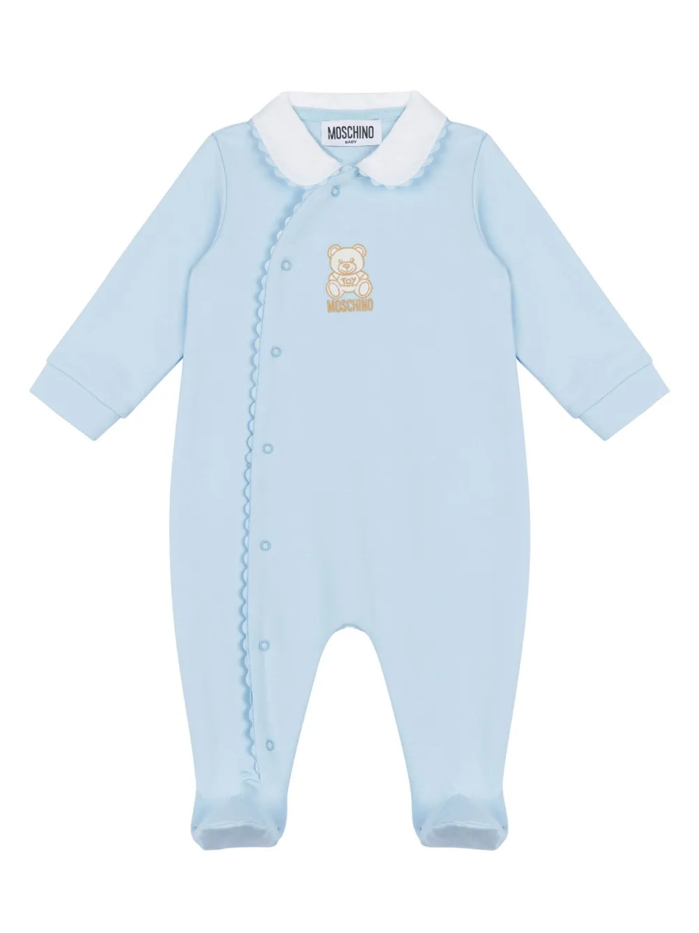 Moschino Kids Pyjama met teddybeerprint Blauw