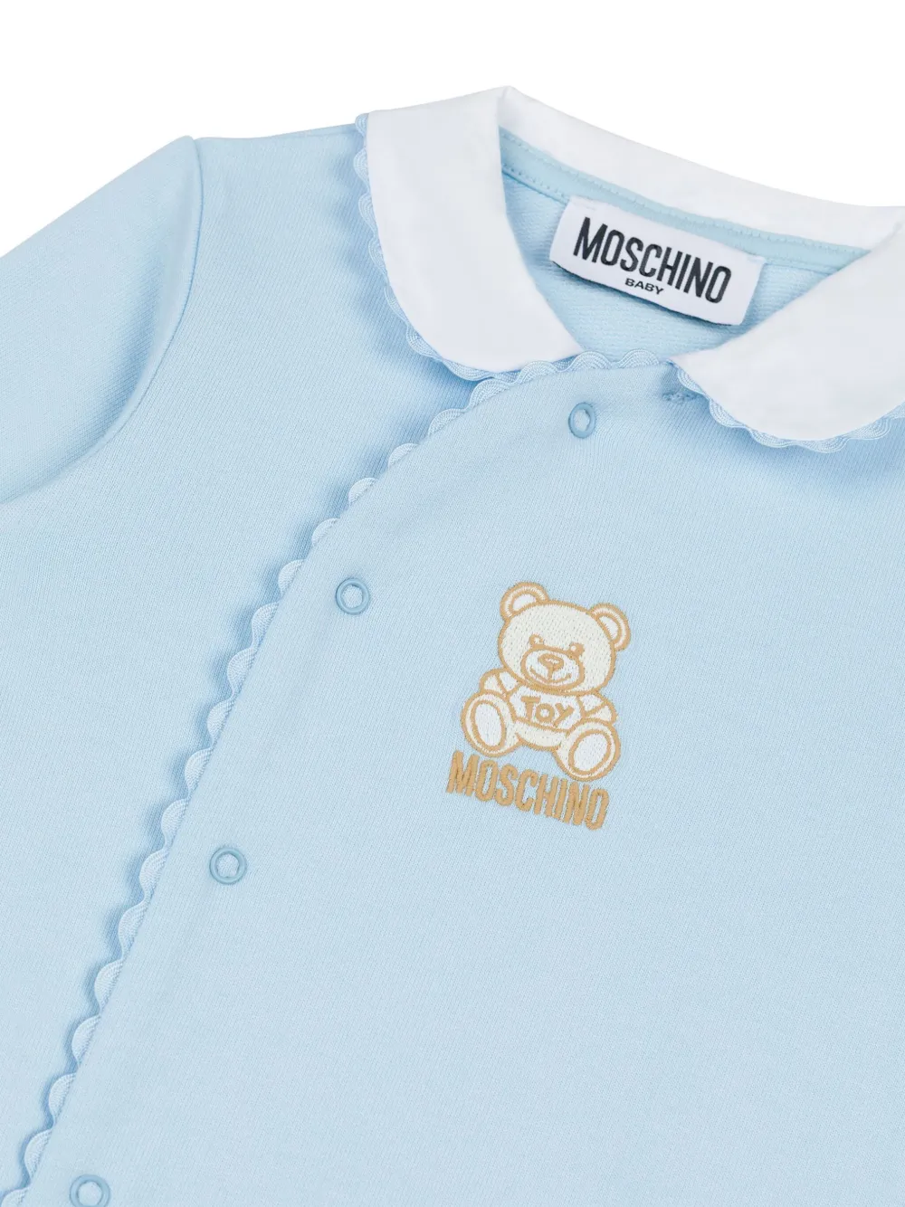 Moschino Kids Pyjama met teddybeerprint Blauw