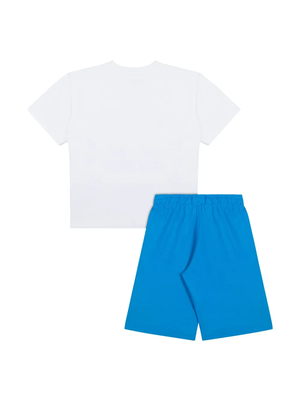 Moschino Kids Shorts met logoprint - Blauw